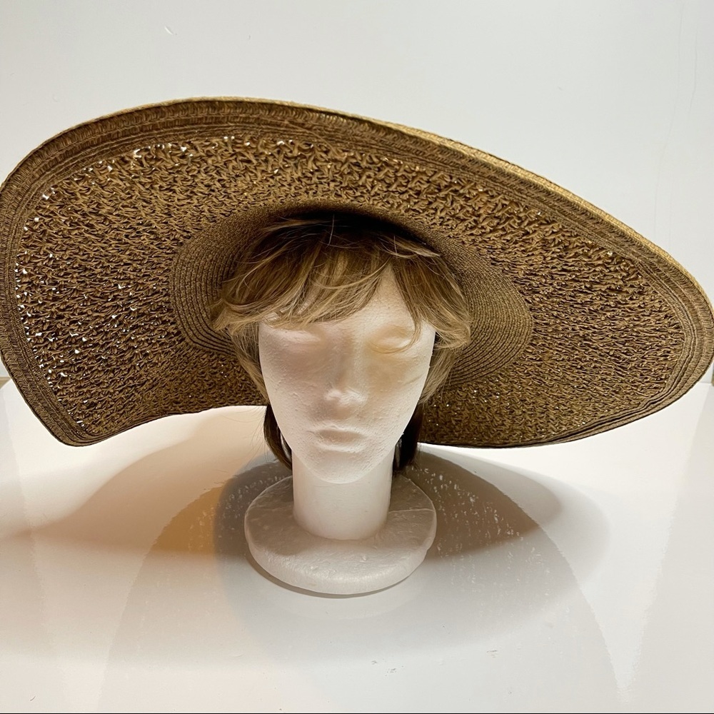 Nine West Packable Wide Brim Floppy Hat